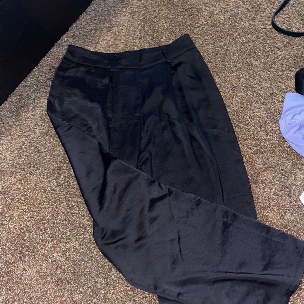 Black Satin trousers